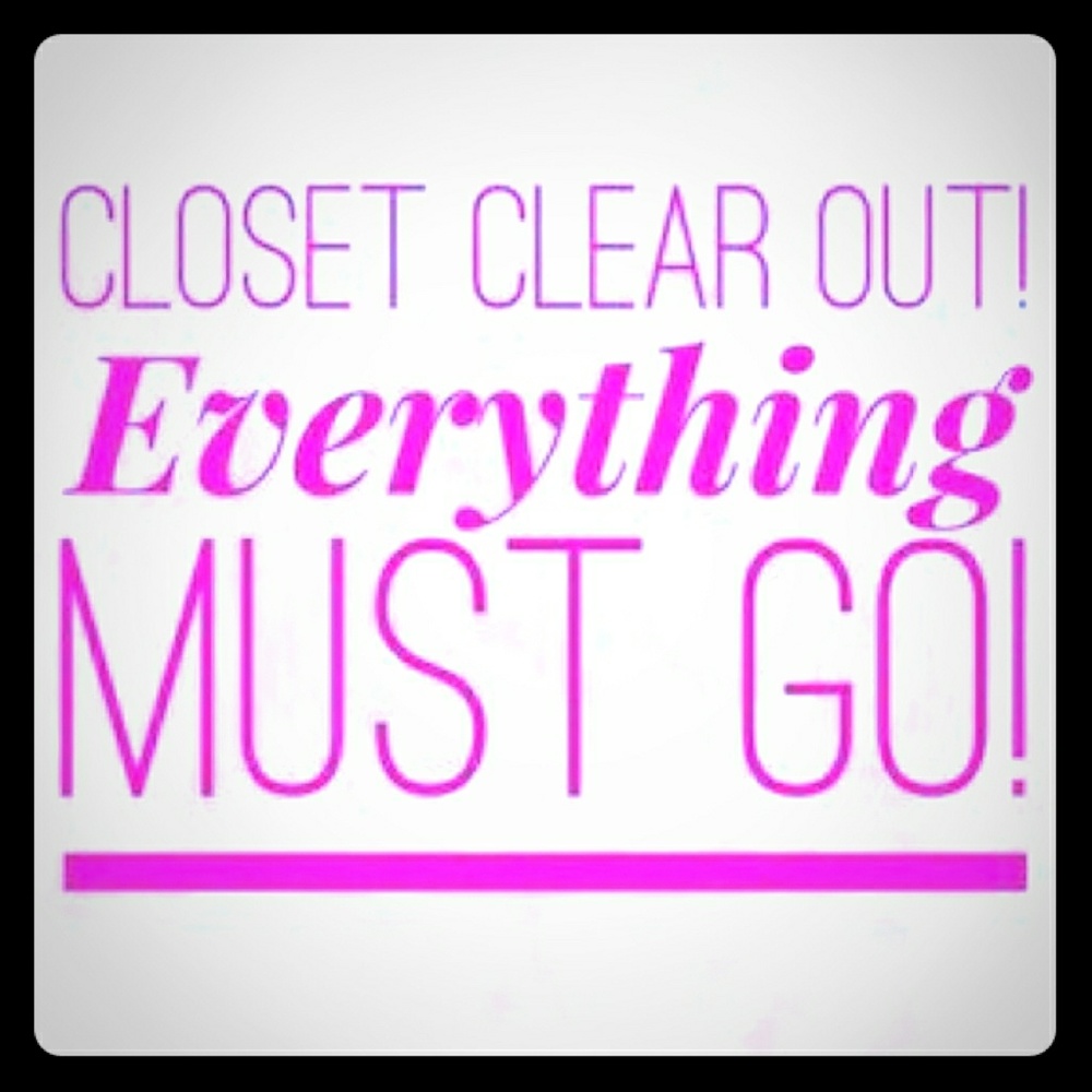 Closet clear out!